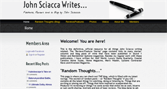 Desktop Screenshot of johnsciacca.com